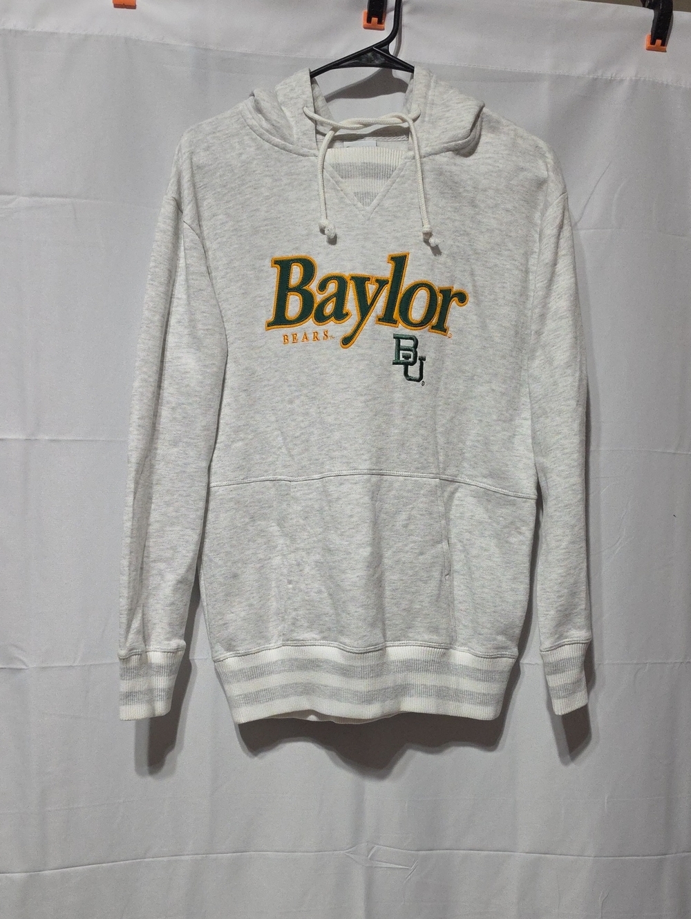 Champion Baylor Bears Crewneck Hoodie in Light Gray. Size: S